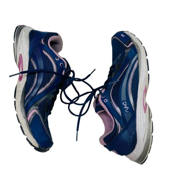 Ryka Navy & Lilac Sky Walk Walking Shoes - Size 7 - Picture 11 of 16